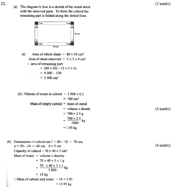 mathematics form two past papers with answers pdf