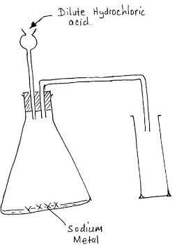 Hydrogen gas set up