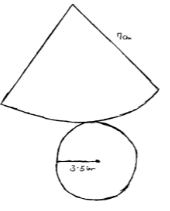 net diagram of a cone