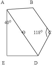 figure with O as the centre of the circle