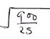 square root of querry 1