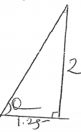 angle of frustrum calculation