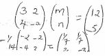 matris method on simultaneous equation a