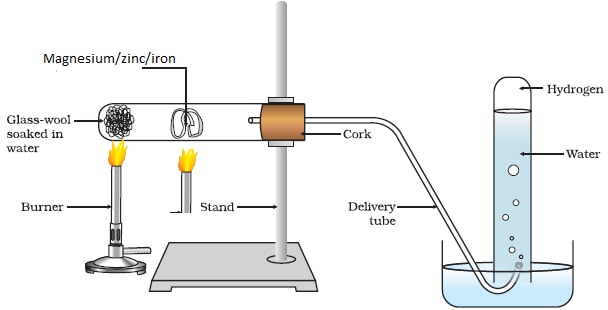 burning magnesium in steam