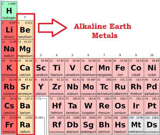 alkaline earth metals