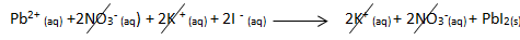 lead iodide ionic equation