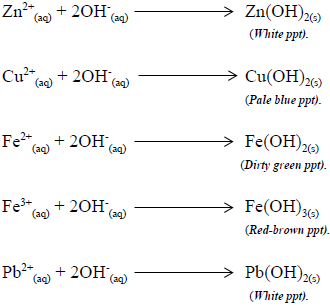 insoluble hydroxides