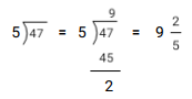 improper fraction to mixed number