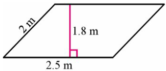 area of parallelogram