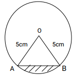 area of part of circle q3