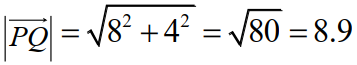 magnitude of PQ 2