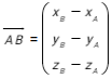 distance formula vectors