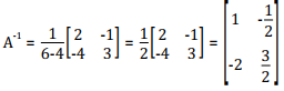 inverse of matrix solution 2