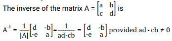 the inverse of a matrix summary