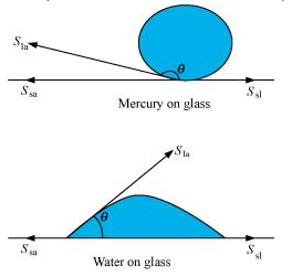 mercury on glass