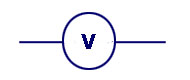 voltmeter circuit symbol