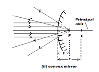 terms of curved reflectors convex
