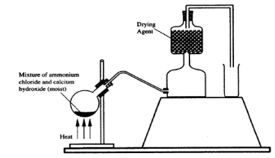 lab preparation of dry ammonia kcse 2010