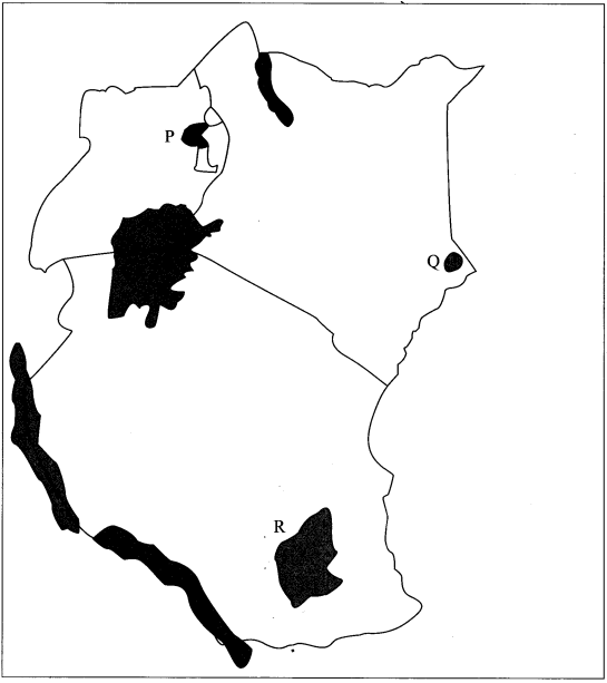 map of east africa kcse 2014