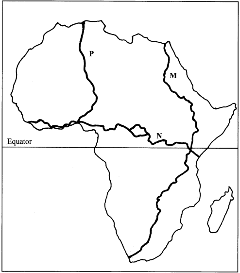 Map of Africa KCSE 2015