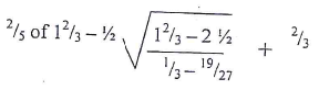 evaluate fractions