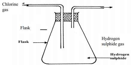 reatcion of chlorine and hydrogen gas