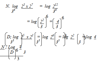 further logarithms ans 5i