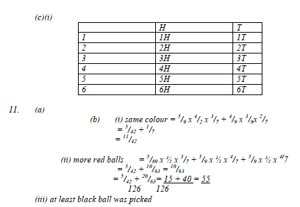 probability ans 9