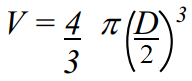 volume of a sphere formula