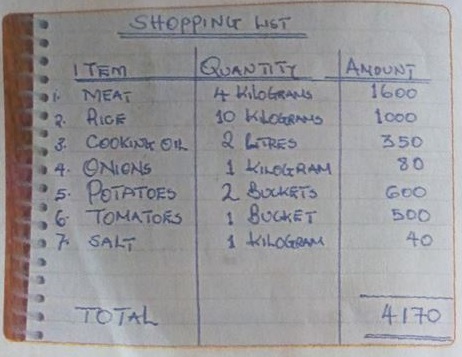 13 shopping lists