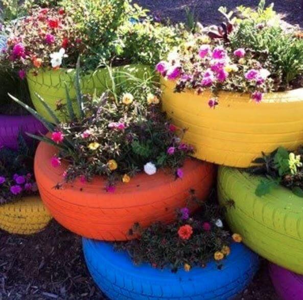 tyre garden